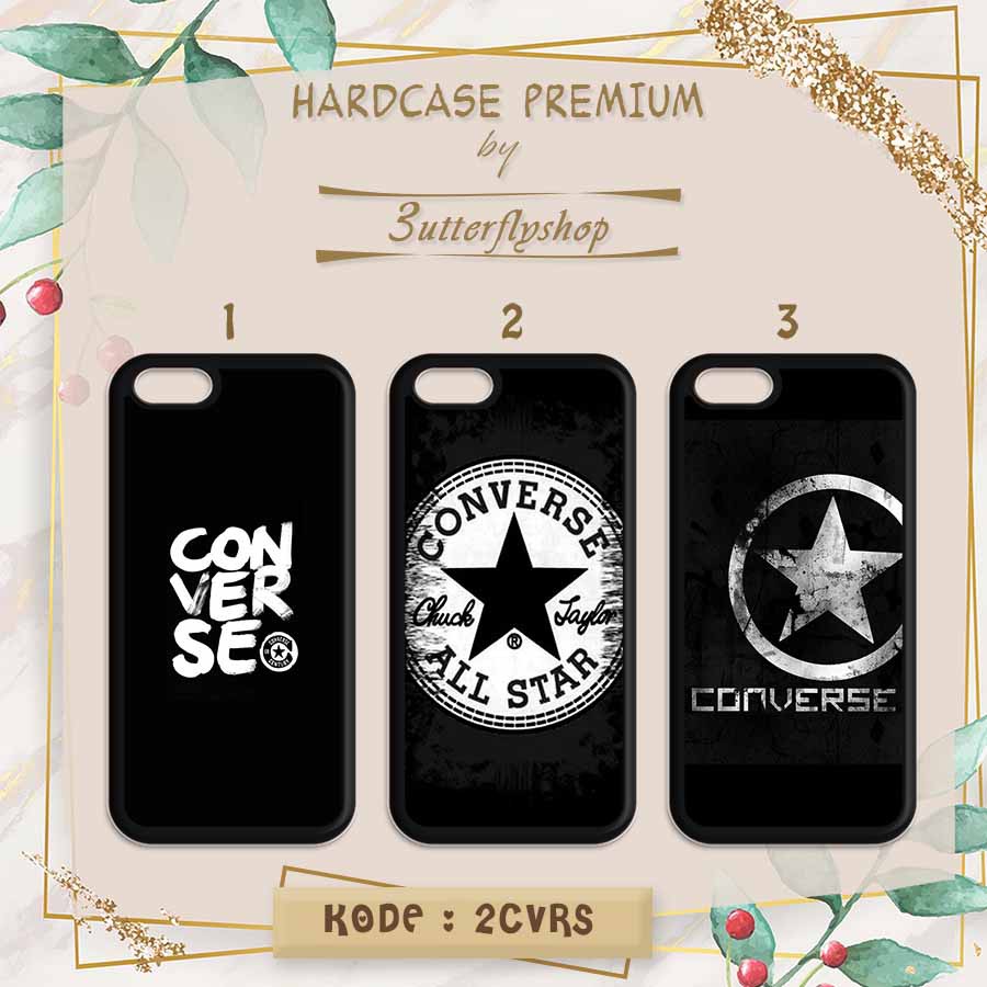 Hardcase Converse Logo Black casing case Oppo Vivo Realme Redmi Xiaomi Samsung iphone