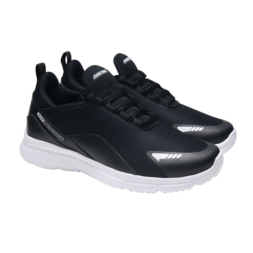 Precise Hanako W Sepatu Sneakers Sport Hitam Size 37- 41 - Black/White