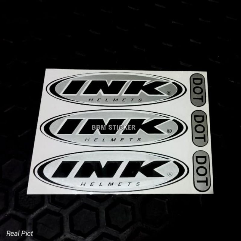 1 Set Stiker helm motor INK dot