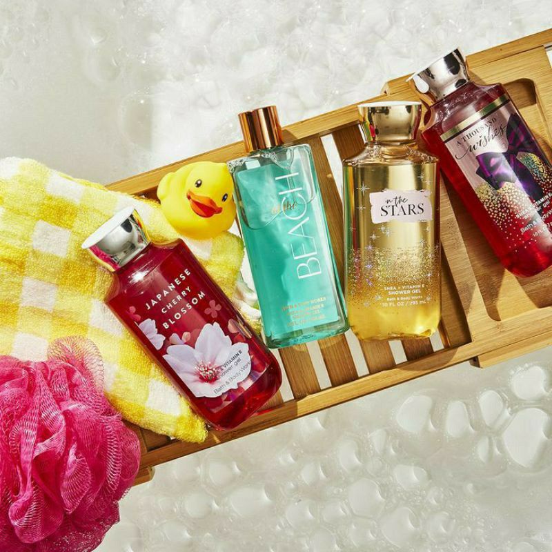 BBW SHOWER GEL 295 ML BATH &amp; BODY WORKS PART 2/2 BLOOMING GARDEN JAPANESE CHERRY BLOSSOM WARM VANILLA SUGAR WINTER CANDY APPLE SUNSET GLOW RASPBERRY TANGERINE VANILLA RAINBOW SPRINKLES BEACHFRONT BLANKET BAHAMAS FRESHWATER SWEET PEA MIX