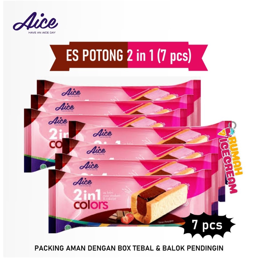 Es Krim Potong 2 in 1 Aice (7 potong)