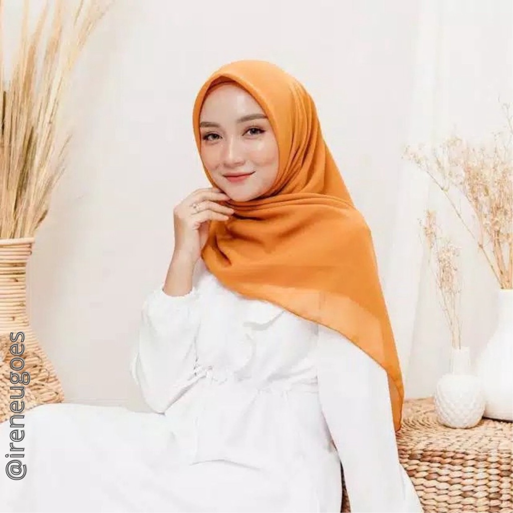 ☄️TOP SALE Hijab Bella Square Mustard | HIJAB BESTSELLER(COD) | hijab segiempat bellasquare Mustard 