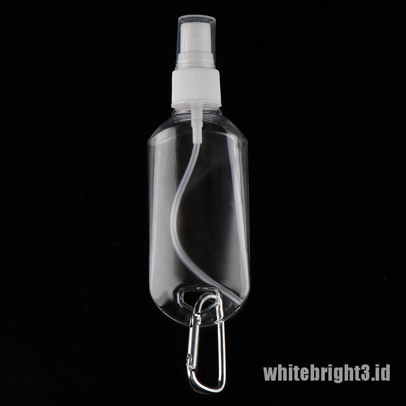 ❤White3 Warna Putih❤ Gantungan Kunci Botol Spray Kosong Portable