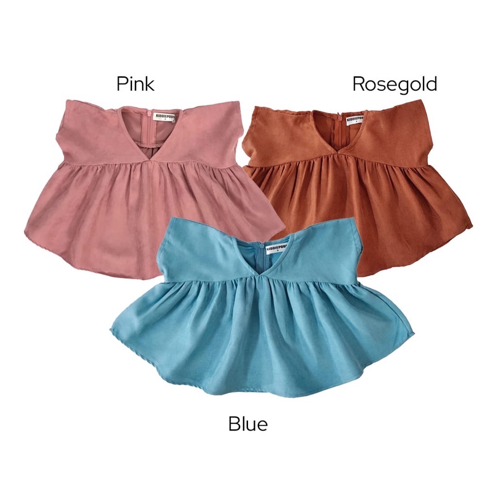 KIDDIEPODS - Kedo Loose Top / Baju anak perempuan / Blouse Anak perempuan / Atasan anak perempuan 1-10 tahun Top