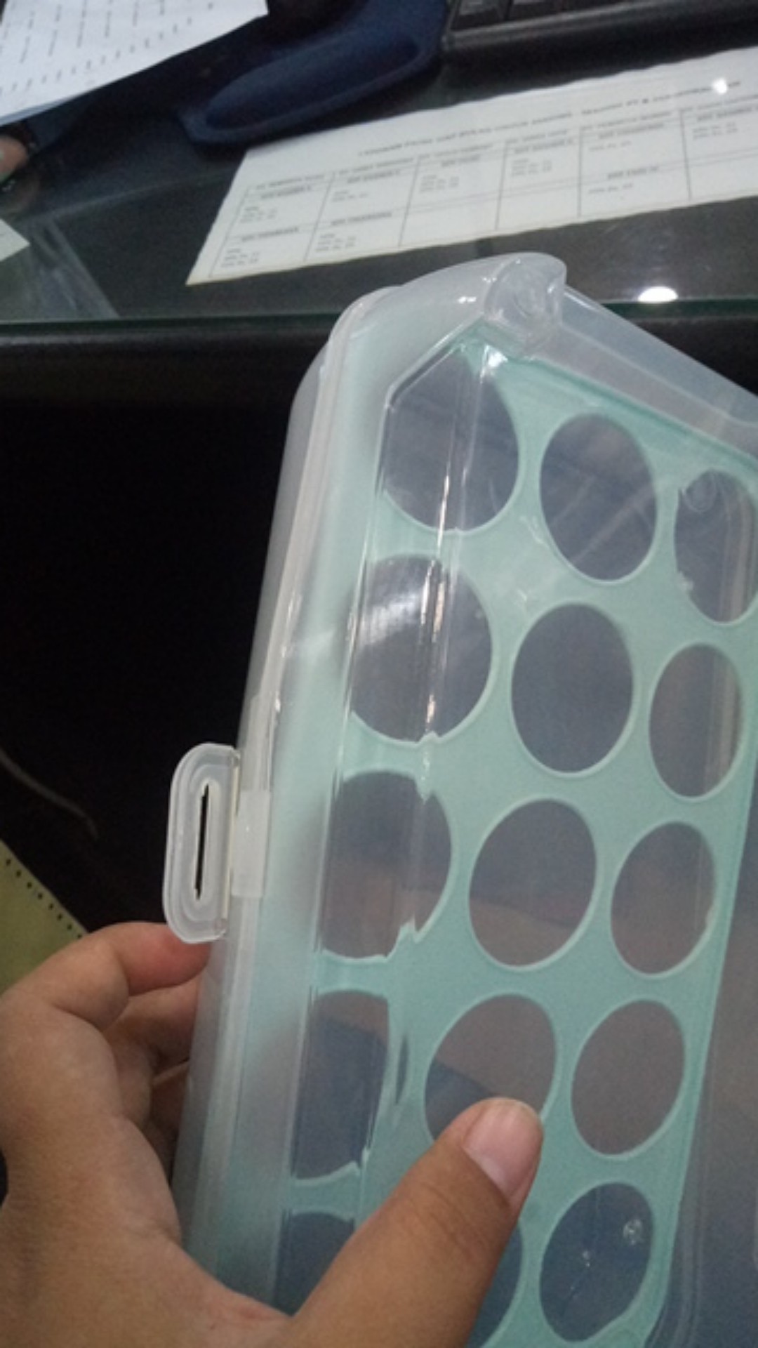 Egg Container Box Wadah Kotak Tempat Penyimpanan Telur Isi 15 Lubang Sekat