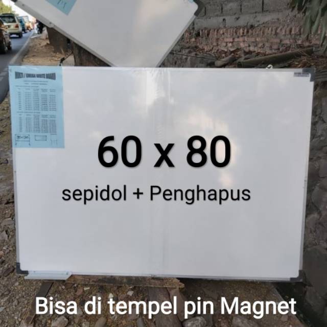 Papan tulis magnet 60 x 80 cm