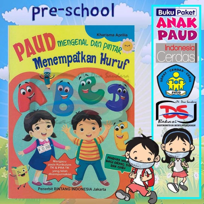 Jual Buku Paud Mengenal Dan Pintar Menempatkan Huruf | Shopee Indonesia