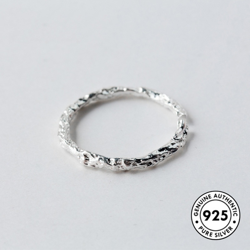 Cincin Sterling Silver 925 Simple Untuk Wanita