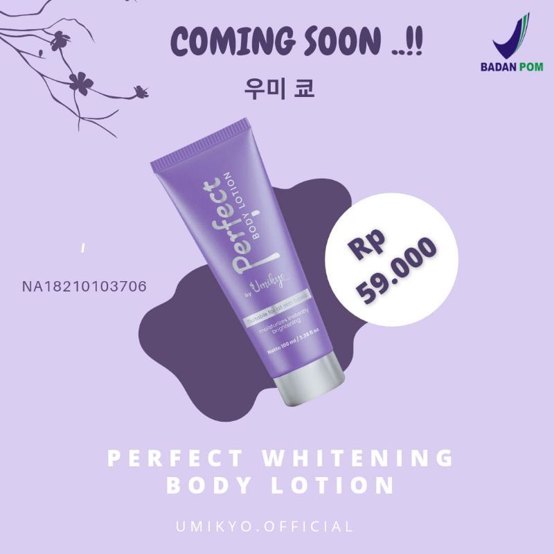 Hb lotion pemutih by UMIKYO /BPOM approved