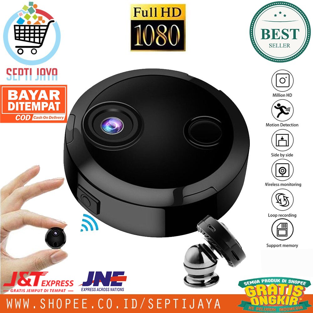 Camera Q15 WiFi 1080P 4K IP Cam Mini Terkecil Control ...