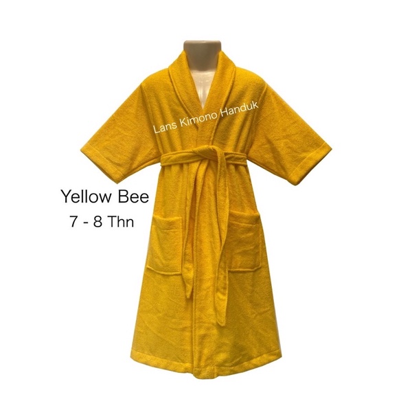 Lans Handuk Kimono Anak Usia 7 dan 8 Tahun Kids Bathrobes-6