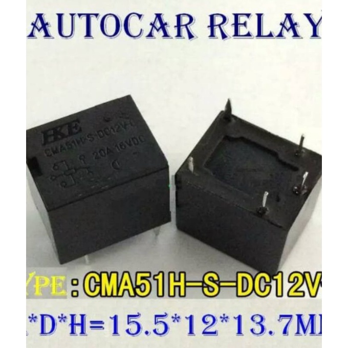 relay hke 20a 20ampere 20 ampere 12v 12volt 12 volt mobil motor