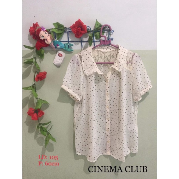 Baju atasan hem putih hem brukat baju atasan putih brukat