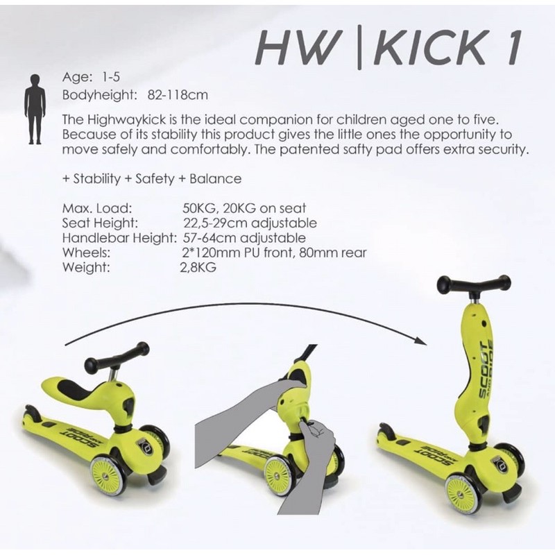 SCOOT AND RIDE HIGHWAYKICK 1 / SKUTER ANAK / SCOOT&amp;RIDE