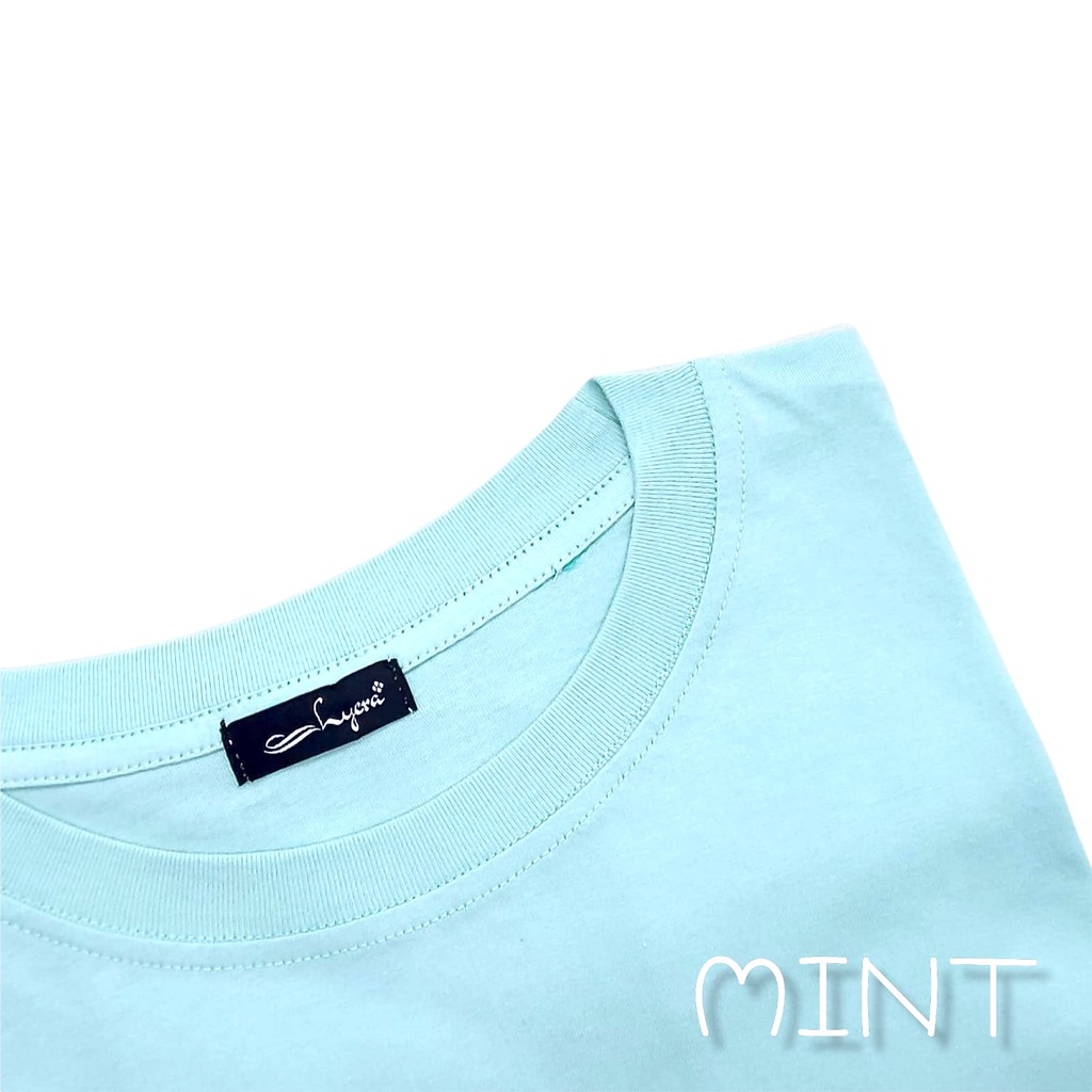 [CYC | COD] REAPICT | Kaos Basic Oversize Top XXL | Cotton Combed | Atasan Trend Wanita Murah Best Seller-Hijau Mint