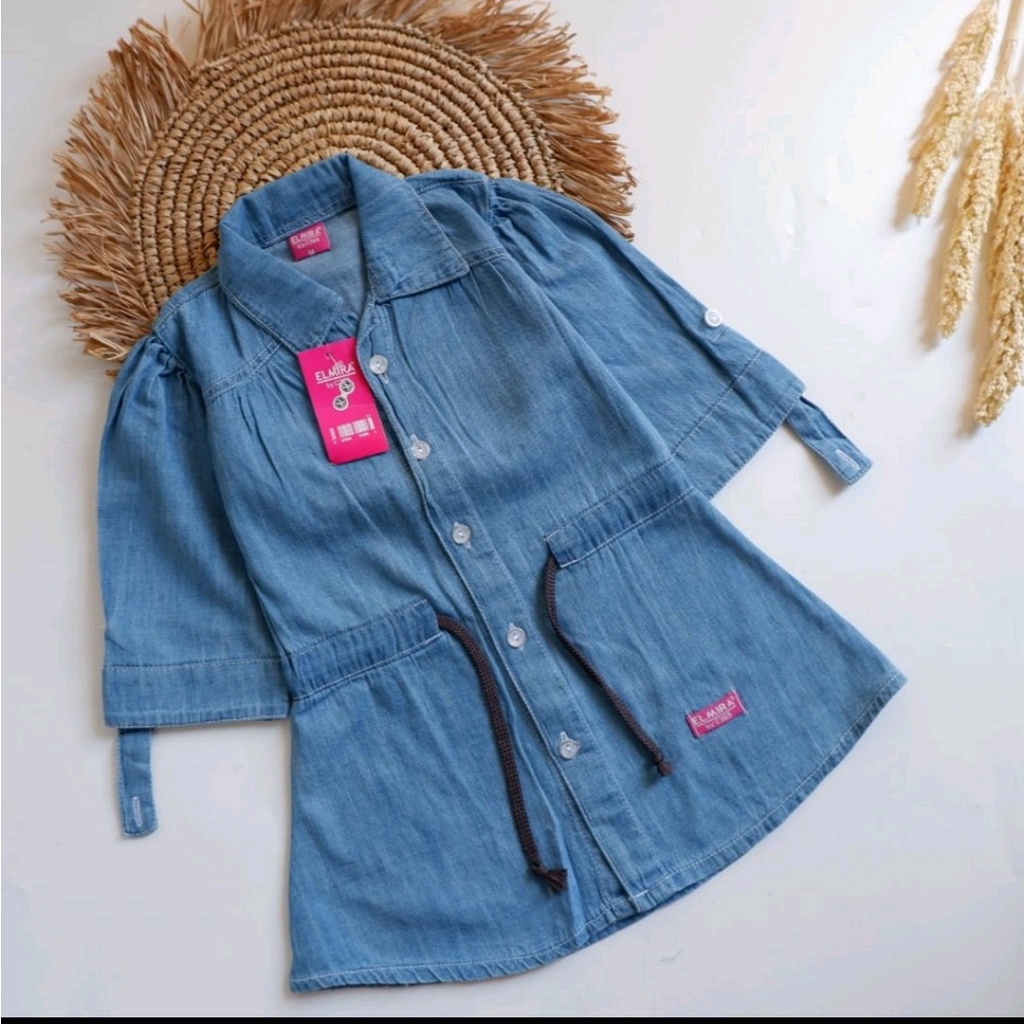 DRESS CLARISSA DRESS JEANS ANAK 1-4TH Dress Anak Jeans DRESS CLARISSA / DRESS JEANS ANAK