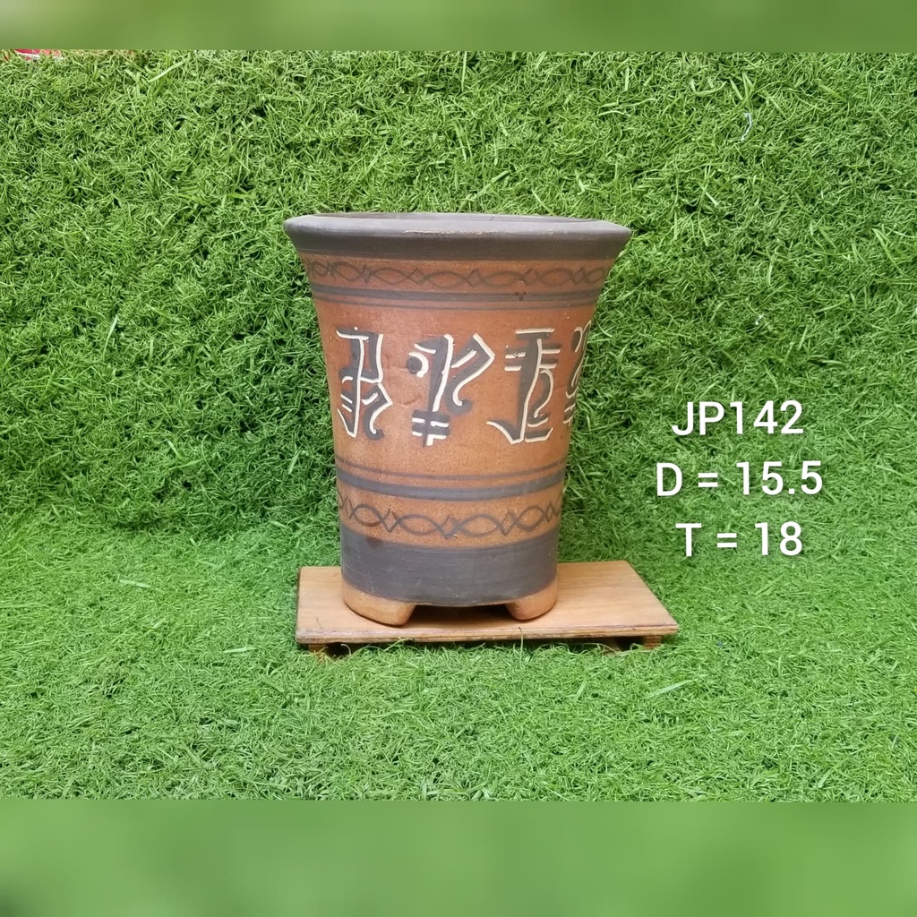 Pot keramik bulat cascade JP142