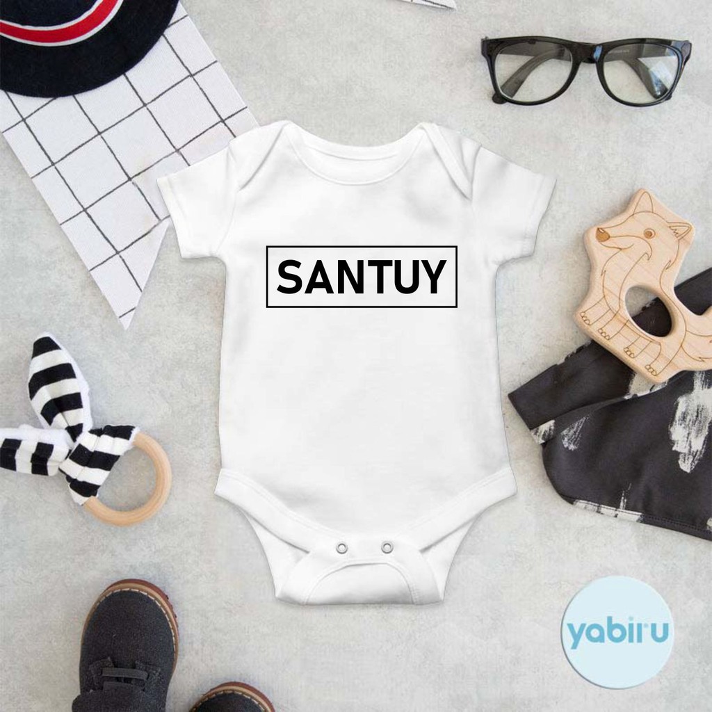 Jumper Baju Bayi Newborn Tulisan Santuy