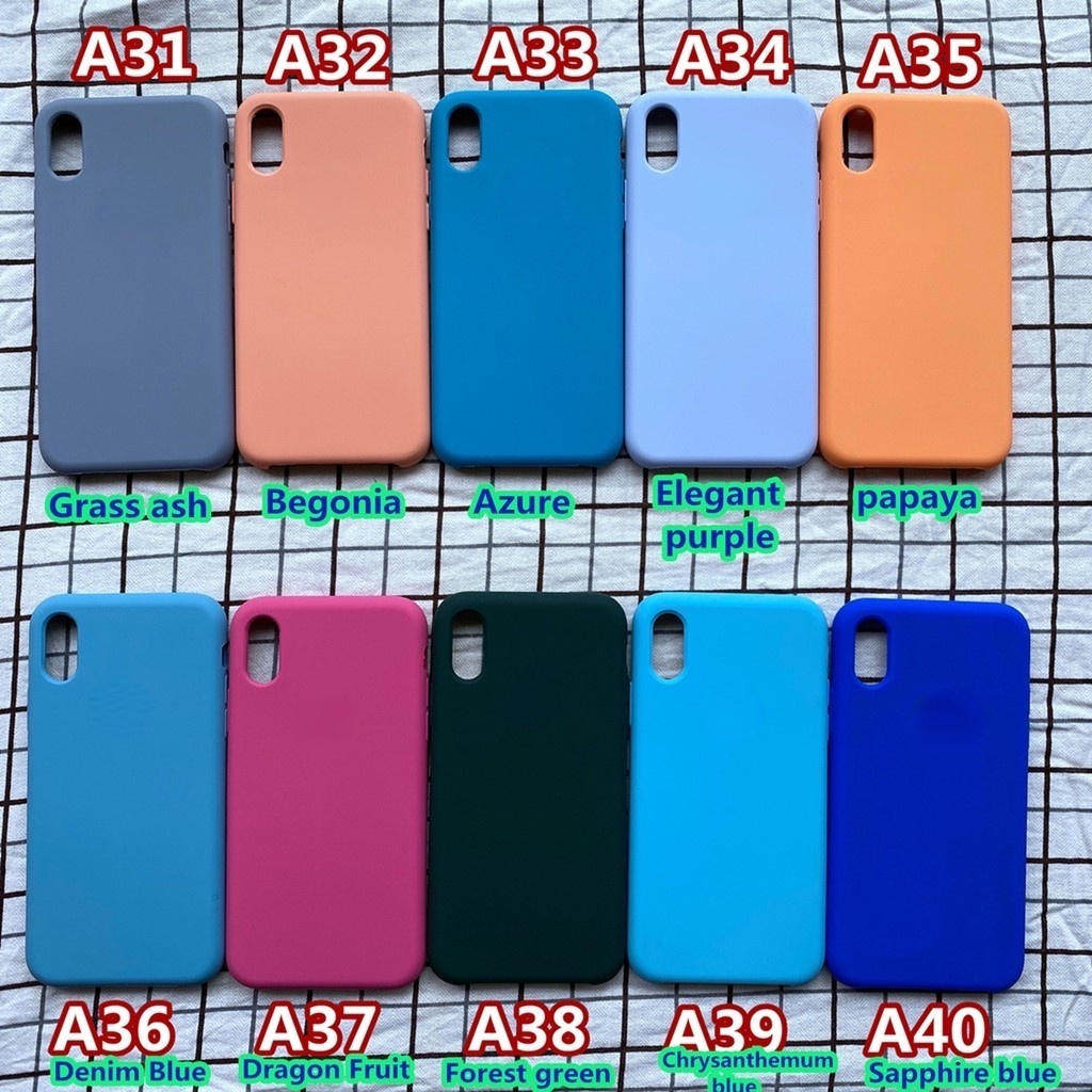 Casing Soft Case Silikon 50 Warna Untuk ip 6 XR X XS MAX 8 7P 6S Plus