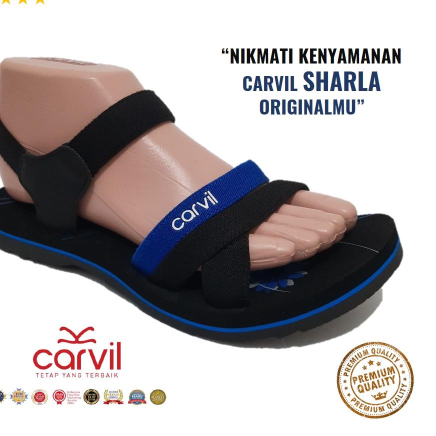 Tidak Diragukan.. Carvil Sharla & Hikaru Sandal Wanita Tali Belakang Fashion Travel Original [Desuta