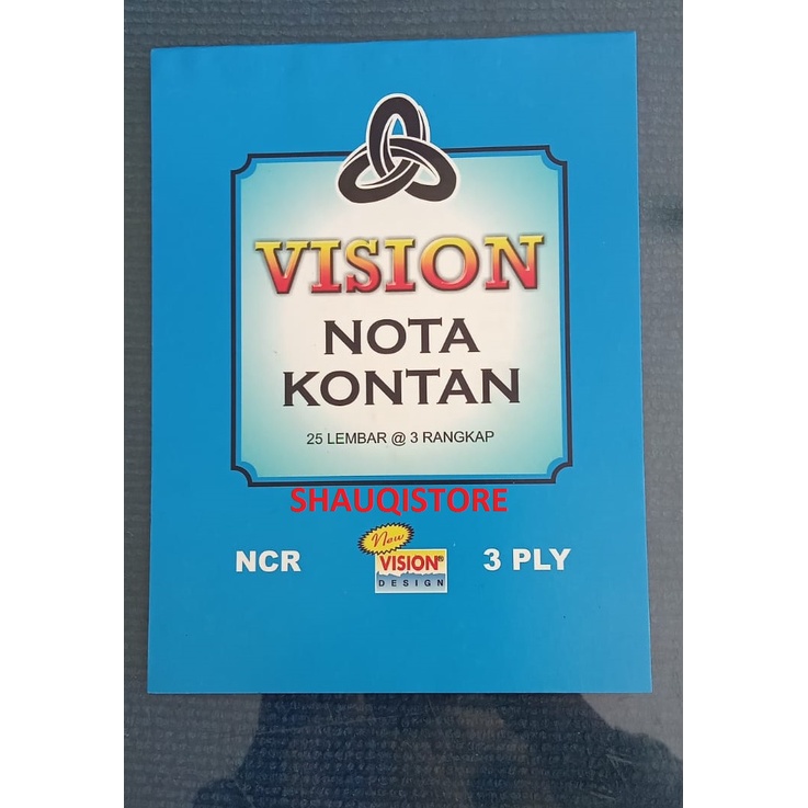 

Buku Nota Kontan NCR 3 Ply BESAR VISION/PAPERLINE