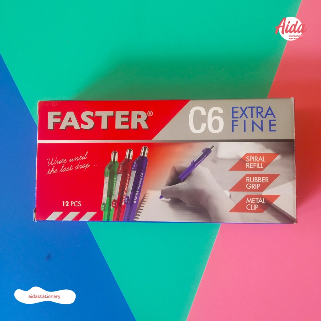 

Pulpen Faster C6 Extra Fine Black