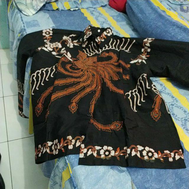 Bswart Batik Hrb026 Kenongo Hem Pendek Padi Pekalongan M L Xl Batik Pria Murah Modern Grosir