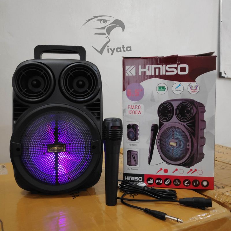 speaker bluetooth kimiso 3381 big size dengan mic best quality