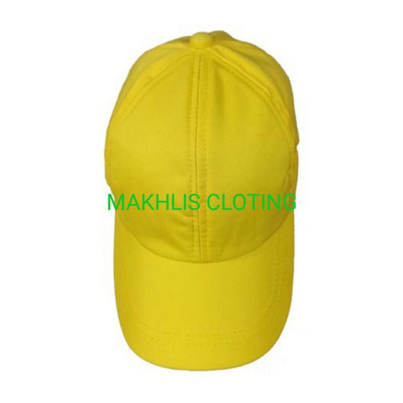 TOPI ANAK BASEBAL TOPI ANAK CUSTOM FREE NAMA TOPI ANAK LAKI LAKI TOPI ANAK PEREMPUAN TOPI-Kuning