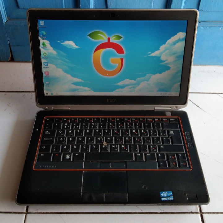 Dell Latitude E6320 Hitam 14 inch Inter Core i5-2520M RAM 4GB SSD 120GB  Wundows 10 Laptop Second