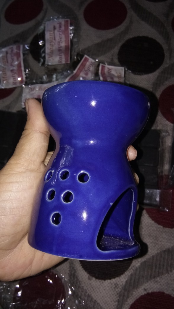 Tungku Aromaterapi Keramik Full Glasir