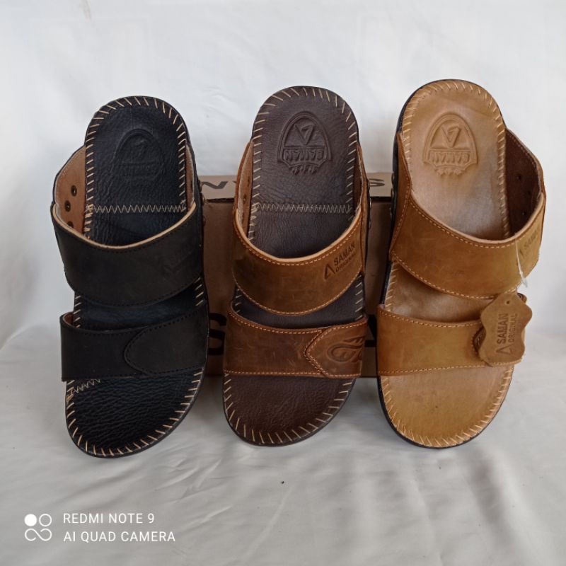 SAMAN Sandal Kulit Pria Original