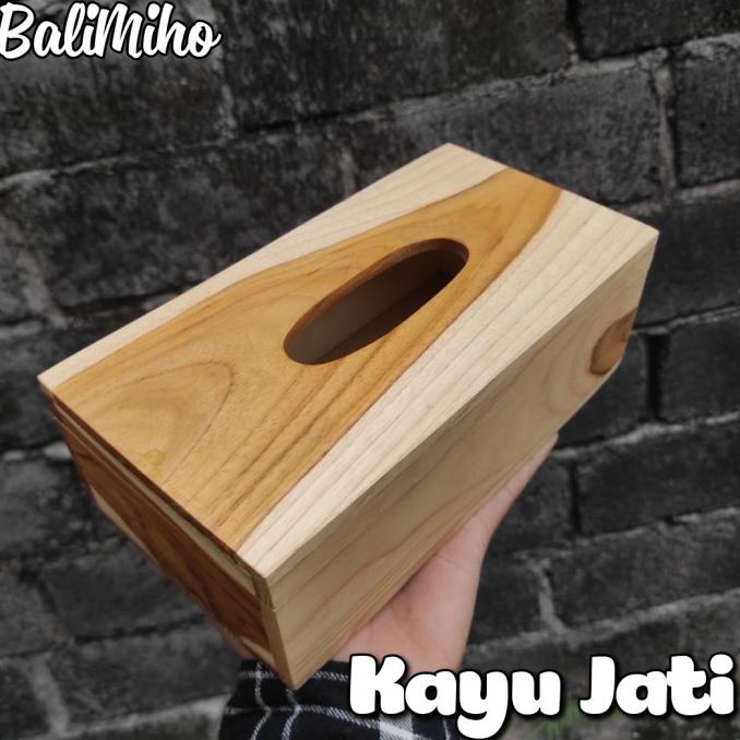 #####] TEMPAT TISSUE KAYU JATI/KOTAK TISSUE/TEMPAT TISU KAYU/KOTAK TISU KAYU