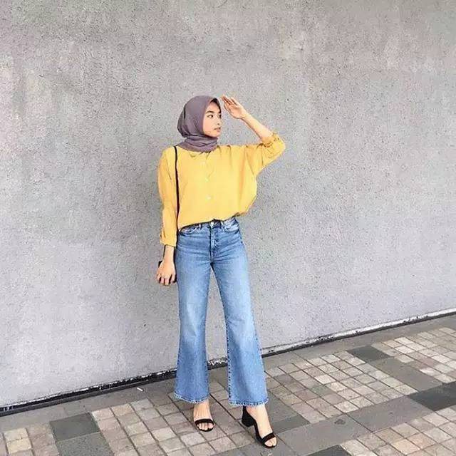 feeza (ready uk.27-34) 7 model - Jeans Cutbray - Bigsize Jeans - Celana Cutbray Jumbo Plain