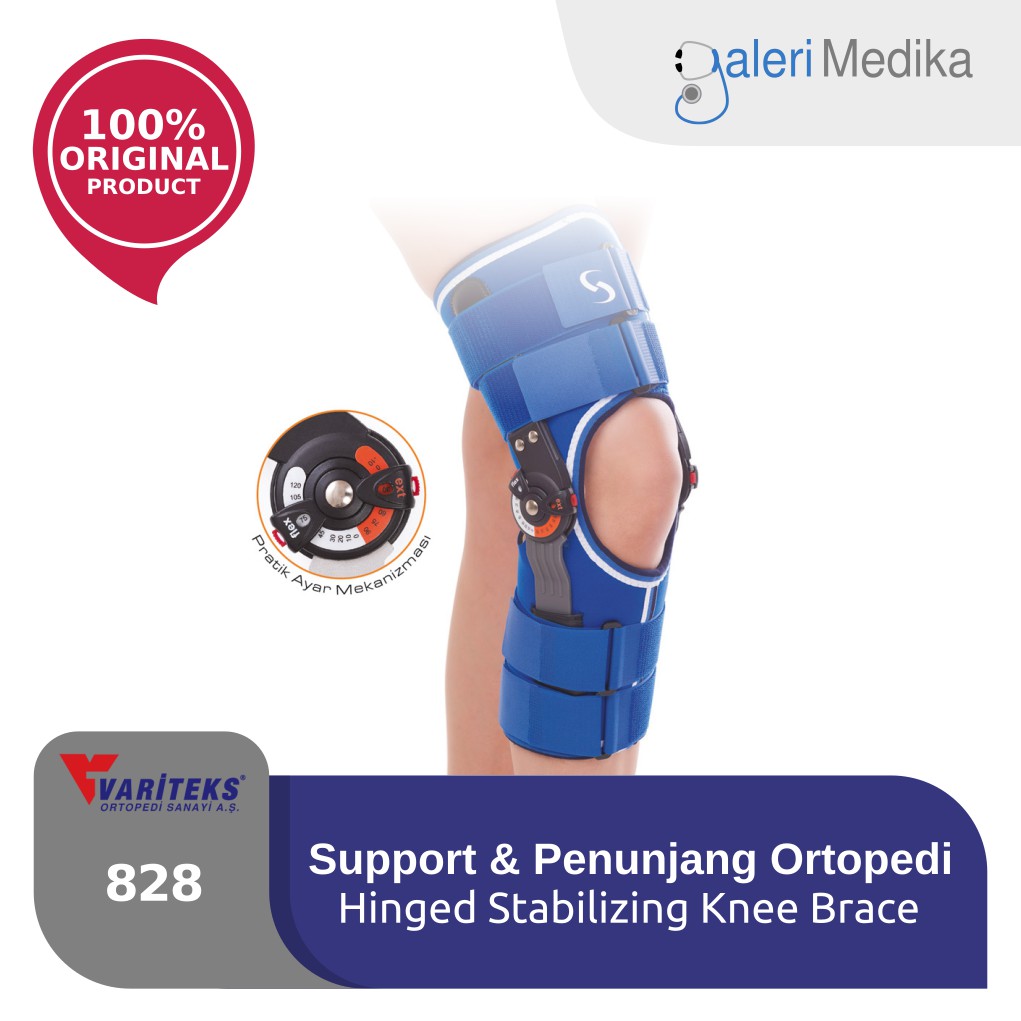 Variteks 828 Hinged Stabilizing Knee Brace Pasca Operasi