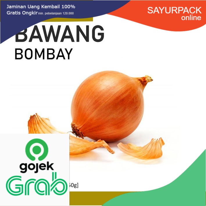 

[ sayurpack ] [SayurOnline] BAWANG BOMBAI [1 Buah, ±150g]