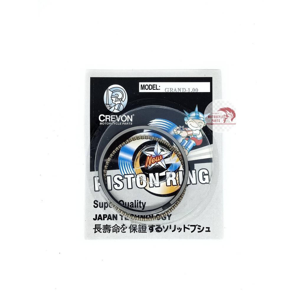 Ring Seher Ring Piston Astrea Grand Win 100 Supra X 100  Legenda Prima CREVON-2