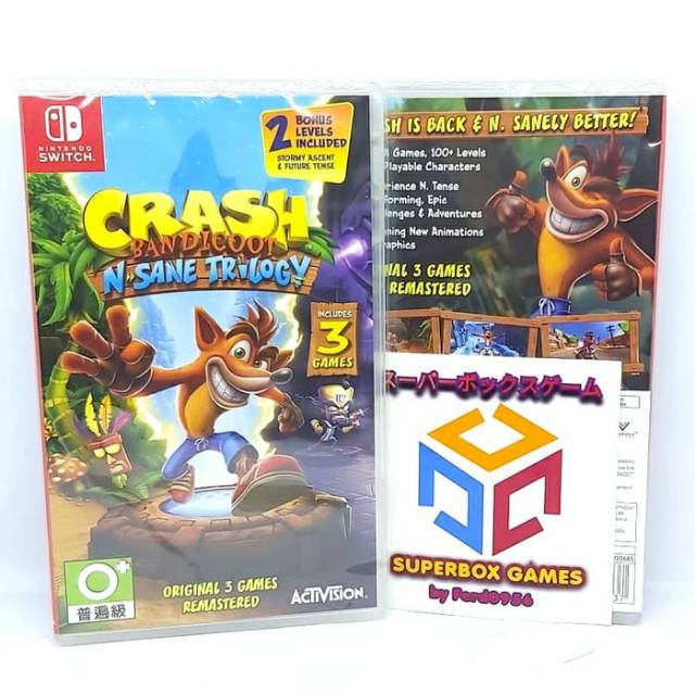 can you play crash bandicoot on nintendo switch