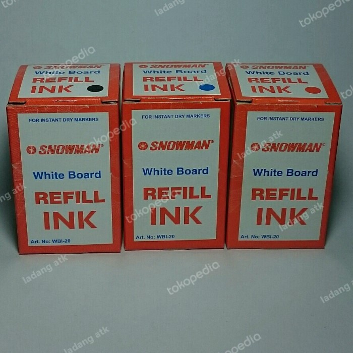 

Dijual Tinta Spidol Whiteboard/Refill Markers /White Board Ink/Snowman Wbi-20 Hot Sale