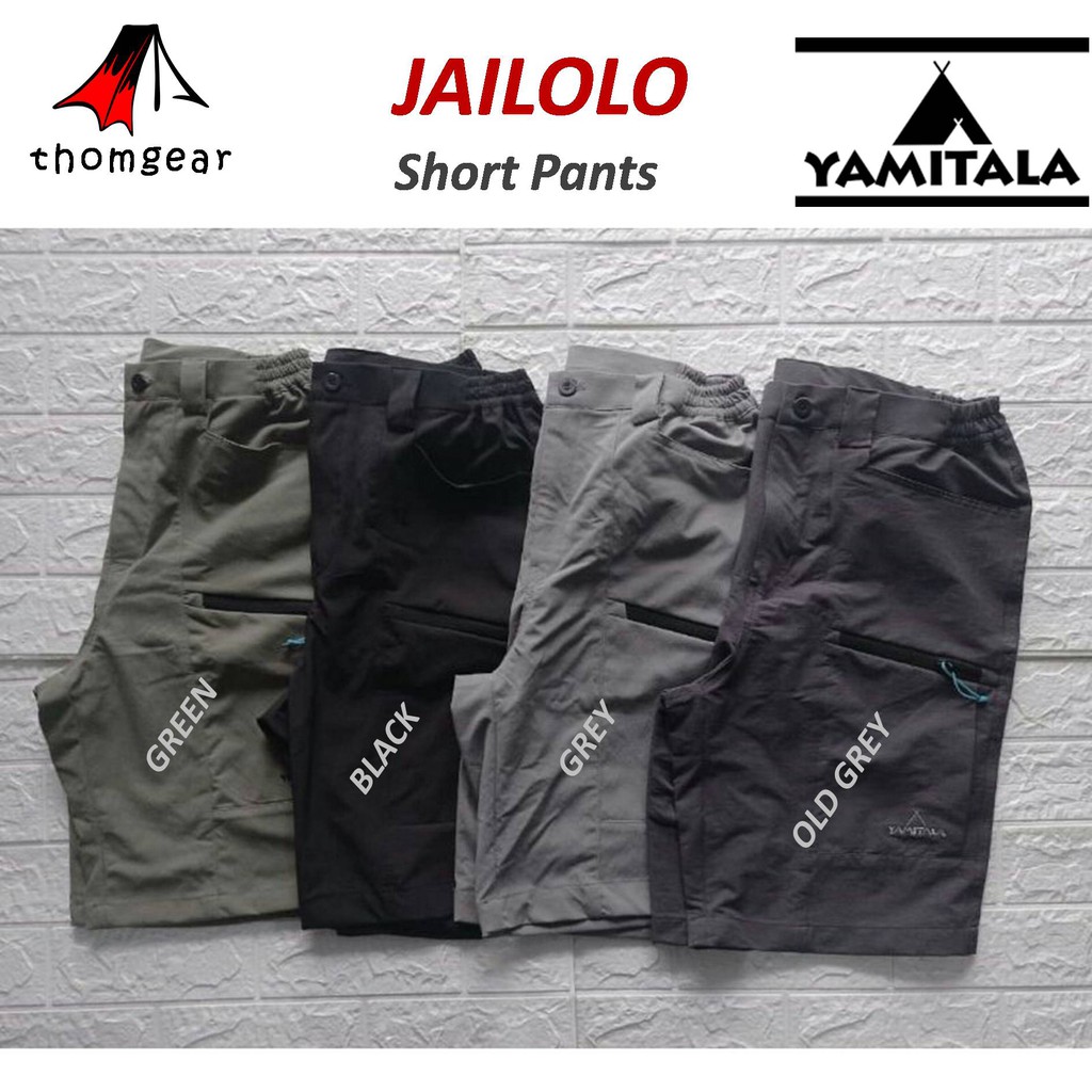 Yamitala Jailolo Unisex Celana Pendek Gunung Outdoor Hiking Pendek  Pria Wanita Laki Laki Cewek Cewe Cowok Cowo Dewasa Quickdry Stretch Elastis Slim Fit Reguler Karet Pinggang Original Terbaru Ukuran S Xl 27 Jumbo Thomgear