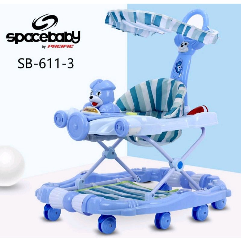 Space Baby Walker Spacebaby  SB-611-3  / 613-3 Plus Mainan Musik