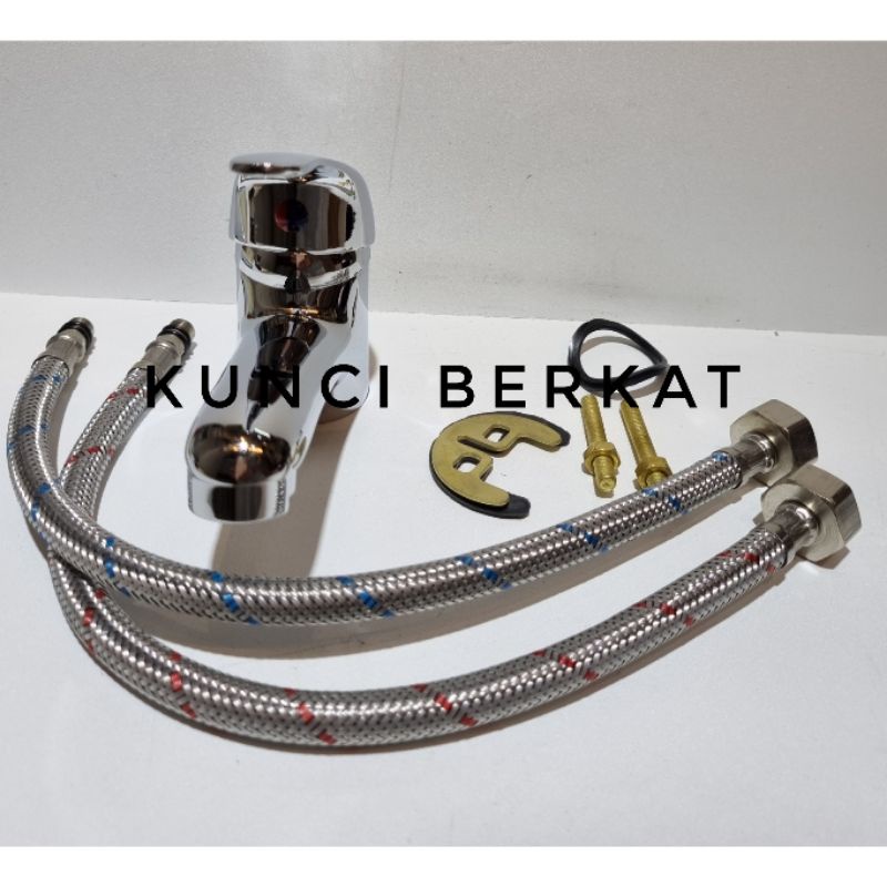 Kran Wastafel Panas Dingin/Keran Mixer/Hot and Cold/Brass/Kuningan