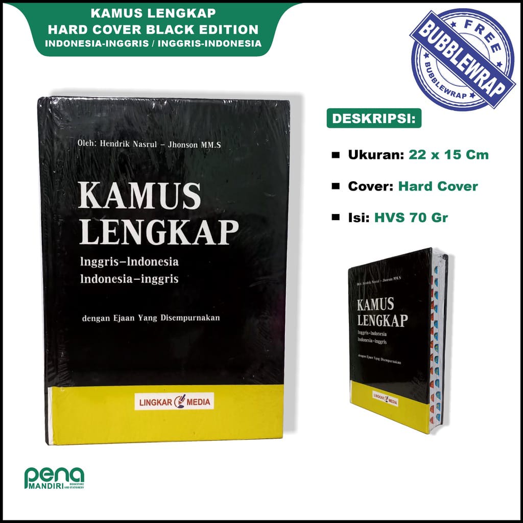 Kamus Inggris Indonesia- Indonesia Inggris Edisi Lengkap LUX (ORI)