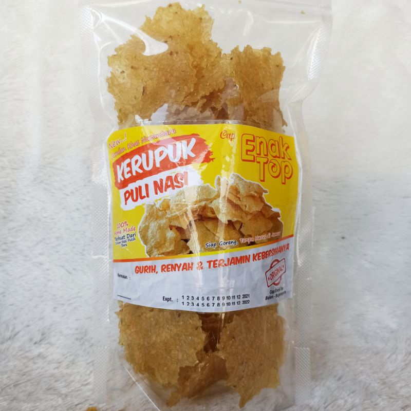 kerupuk puli nasi 200gr dr nasi baru 100%/ krupuk nasi / krupuk puli / kerupuk puli / krupuk gendar