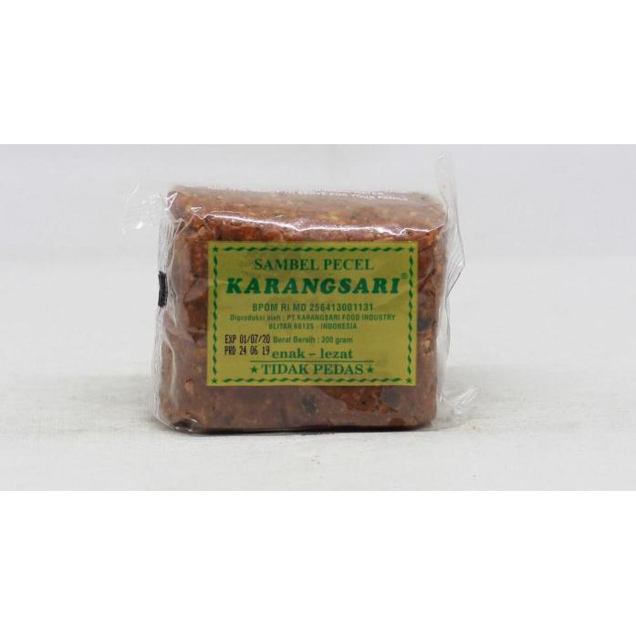 Jual Bumbu Pecel Karang Sari Gr Karangsari Sambel Gr Enak Lezat