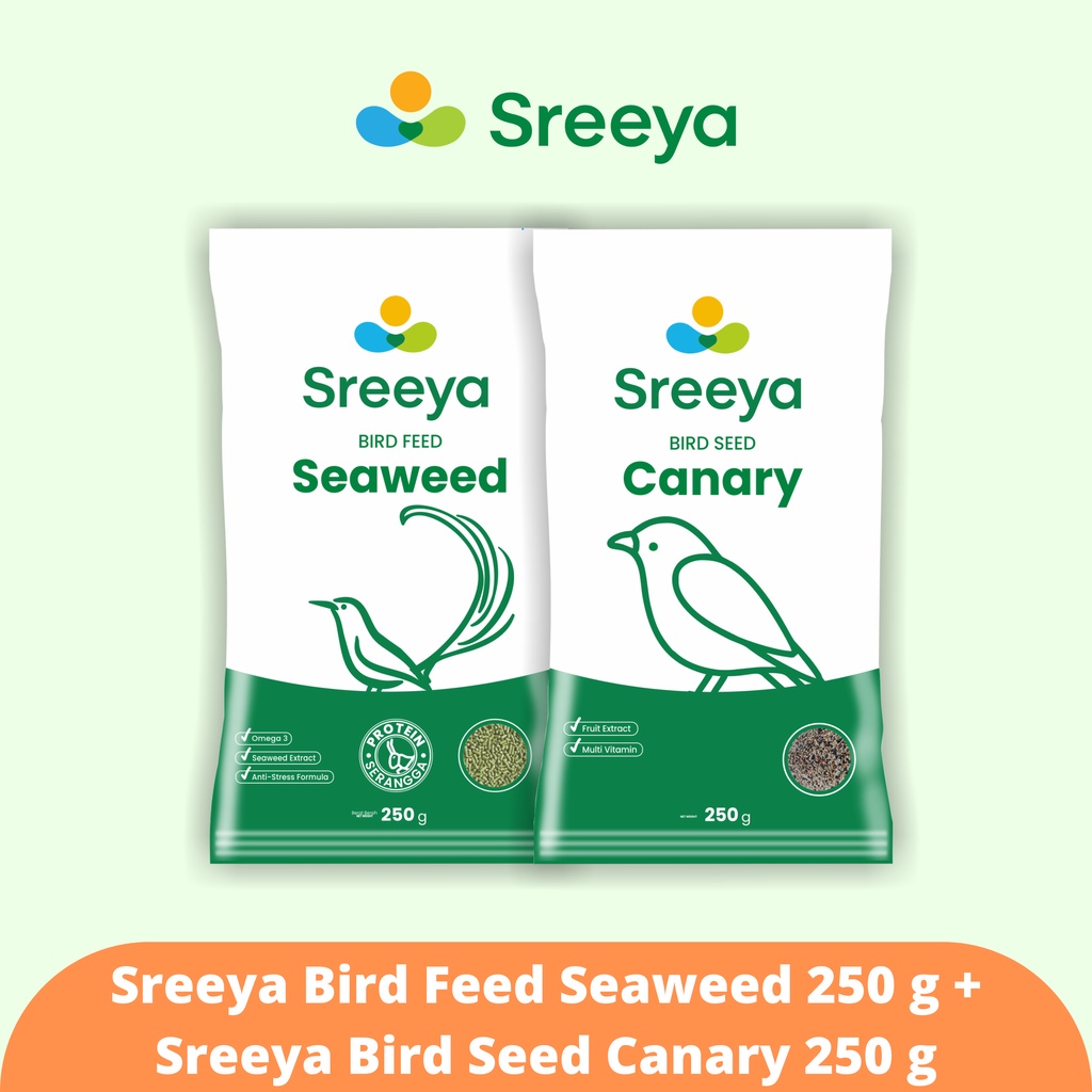 Sreeya Bird Feed Seaweed 250 g + Bird Seed Canary 250 g