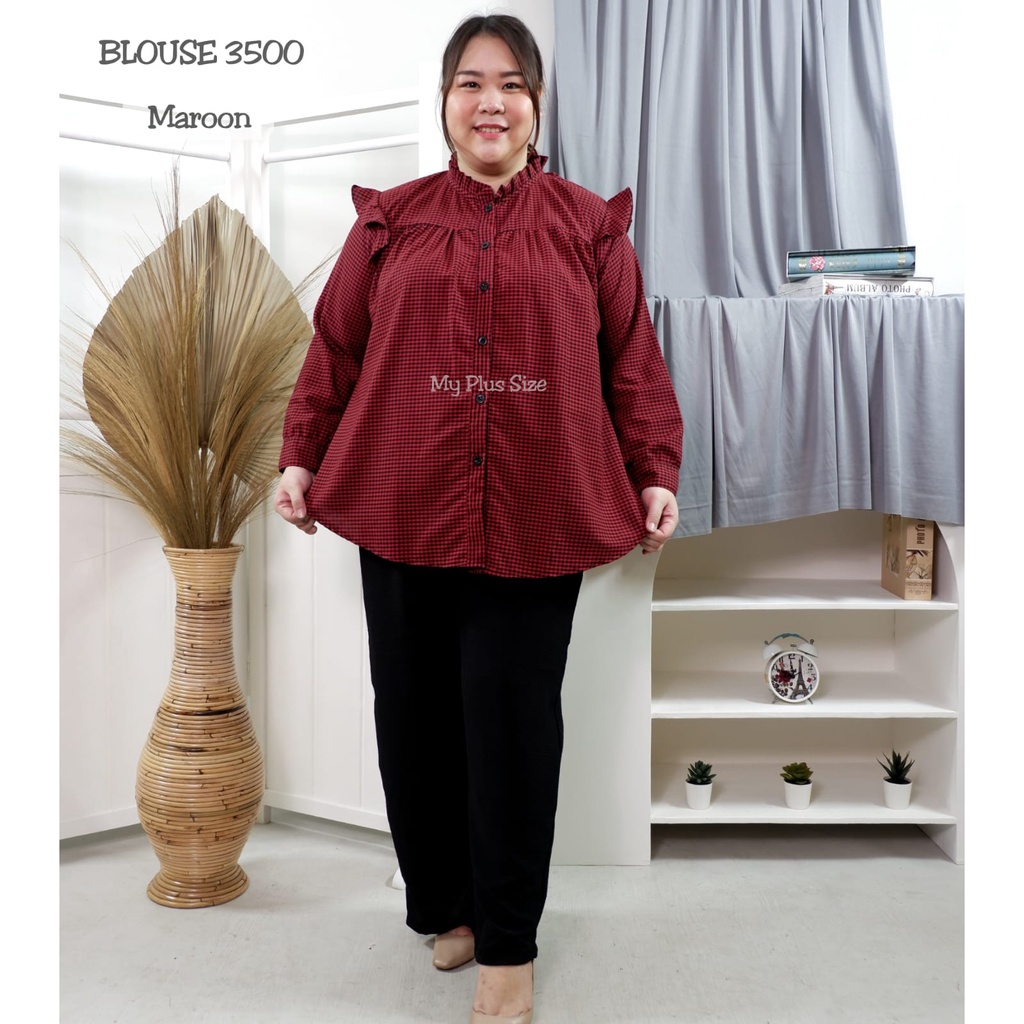 Blouse Kotak Jumbo Wanita 3500, Ld 125, 130 &amp; 145 cm