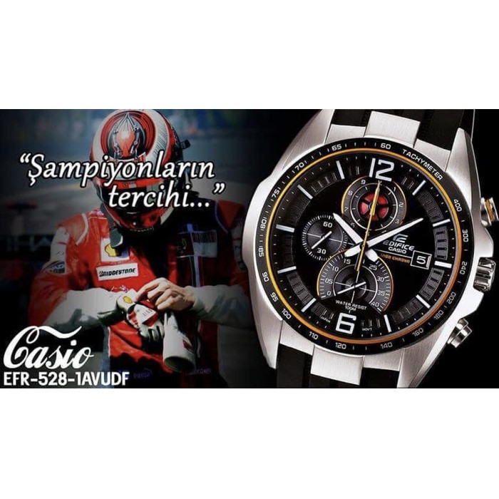 Jam Tangan Pria Merk Casio Edifice Type EFR 528 Ori Bm Free Yes