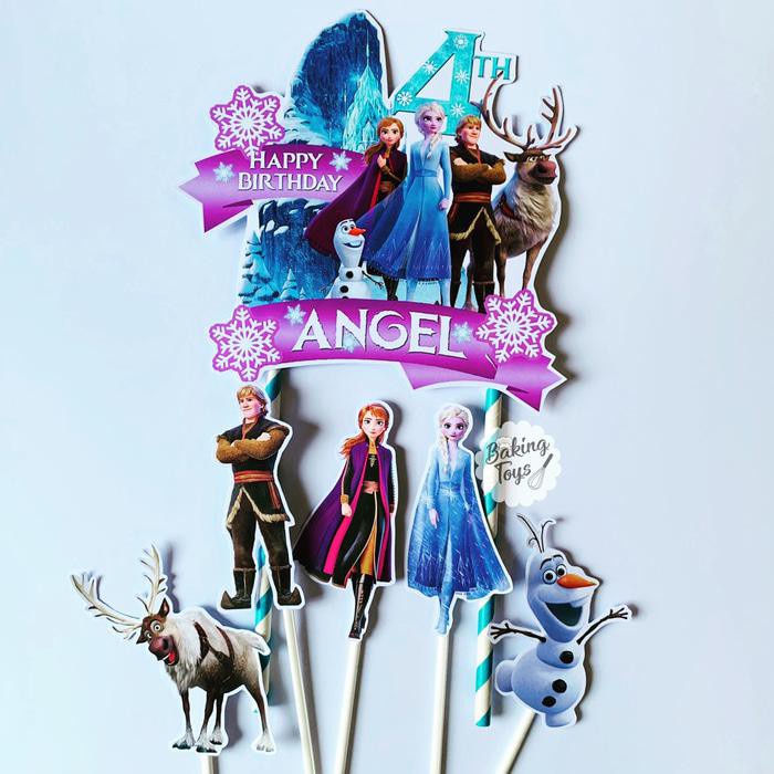 Party | Frozen 2 Topper Cake Birthday / Hiasan Kue Ultah Terlaris Kekinian