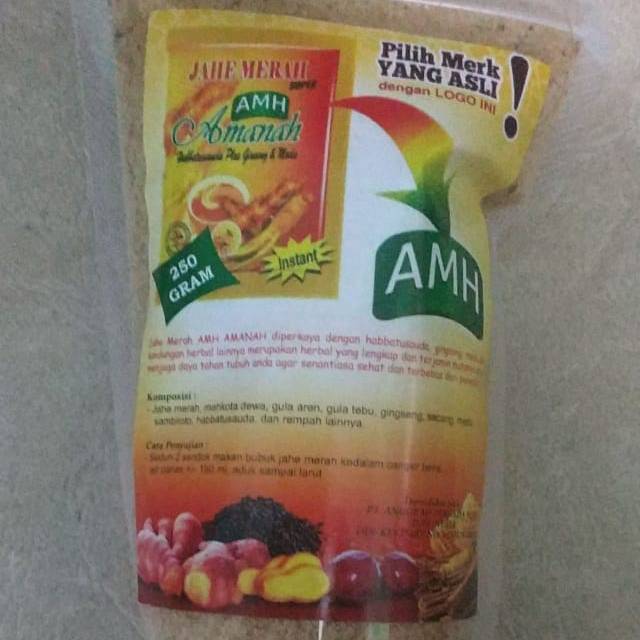 

Jahe merah amanah AMH 250 gram